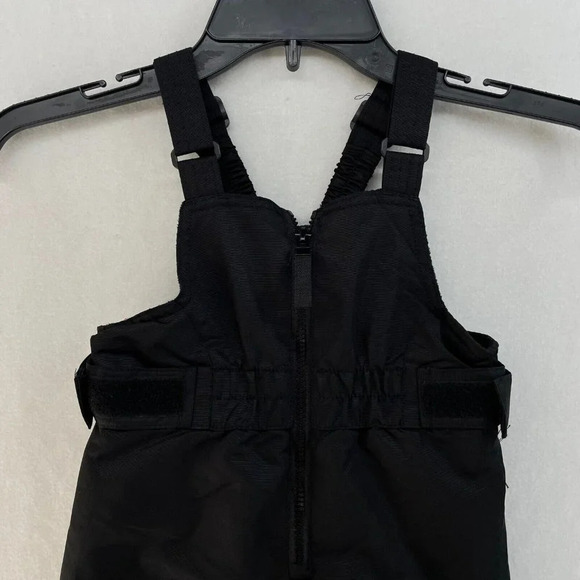 Cherokee Snow Bib Unisex Kids Sz 3T Black Full-Zip Adjustable Strap Straight Leg - Picture 8 of 14